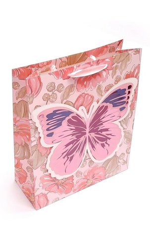 Dárková taška - Růžový motýl