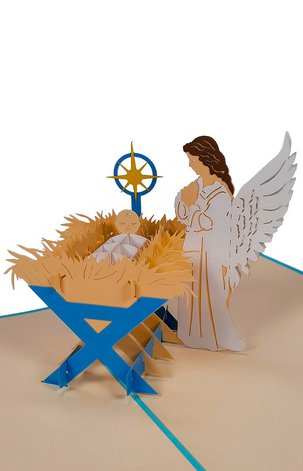 3D Přání -  Anděl s Ježíškem