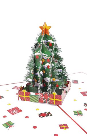 3D Přání -  Vánoční stromeček